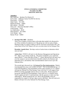 PNWCG STEERING COMMITTEE November 20, 2002 MEETING MINUTES Attendees: