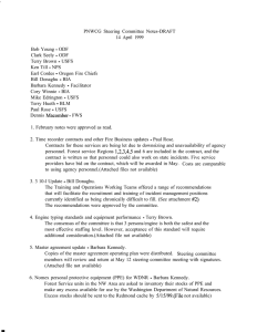 PNWCG Steering Committee Notes-DRAFT 14 April 1999 Bob Young - ODF