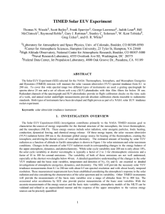 TIMED Solar EUV Experiment