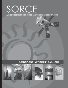 SORCE Science Writers’ Guide Solar Radiation and Climate Experiment