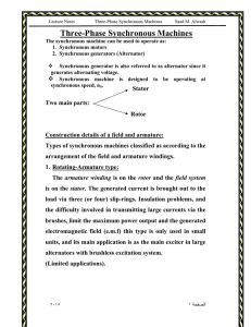 Phase Synchronous Machines - Three