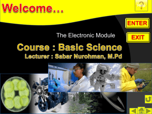 The Electronic Module ENTER EXIT Help