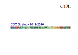 CDC Strategy 2012-2016