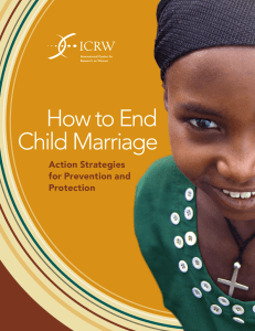 How to End Child Marriage Action Strategies for Prevention and