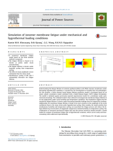 Journal of Power Sources hygrothermal loading conditions