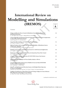 Modelling and Simulations International Review on (IREMOS)