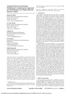 Using the Pareto Set Pursuing Multiobjective Optimization Approach