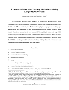 Extended Collaboration Pursuing Method for Solving Larger MDO Problems