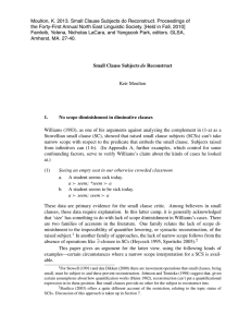 Moulton, K. 2013. Small Clause Subjects do Reconstruct. Proceedings of