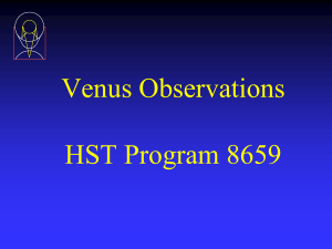 Venus Observations HST Program 8659
