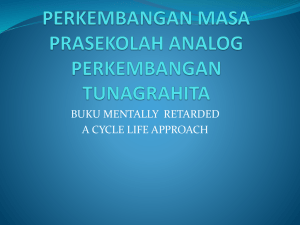 BUKU MENTALLY  RETARDED A CYCLE LIFE APPROACH