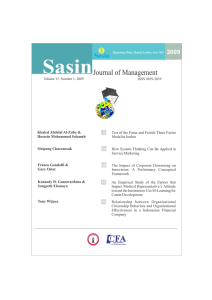 Sasin Journal of Management 2009