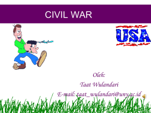 CIVIL WAR Oleh: Taat Wulandari E-mail: