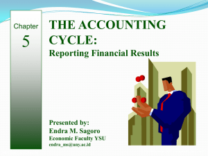 5 THE ACCOUNTING CYCLE: Reporting Financial Results