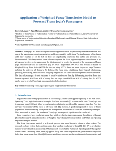 Application of Weighted Fuzzy Time Series Model to  Kurrotul A’yun