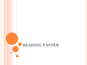 READING FASTER
