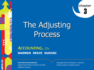 3 The Adjusting Process 1