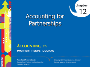 12 Accounting for Partnerships Click to edit Master title style