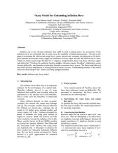 Fuzzy Model for Estimating Inflation Rate