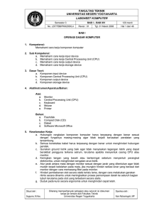 FAKULTAS TEKNIK UNIVERSITAS NEGERI YOGYAKARTA LABSHEET KOMPUTER