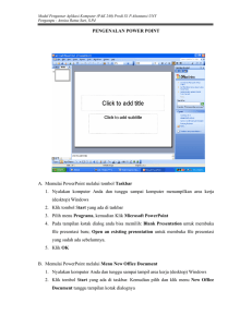 Modul Pengantar Aplikasi Komputer (PAK 240) Prodi S1 P.Akuntansi UNY