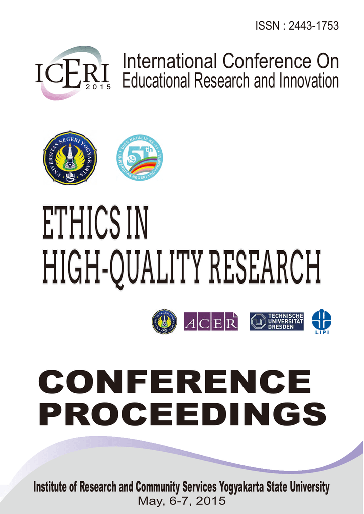 Conference Proceedings Educational Research And Innovation International Conference On