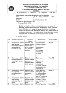 KEMENTERIAN PENDIDIKAN NASIONAL UNIVERSITAS NEGERI YOGYAKARTA FAKULTAS BAHASA DAN SENI