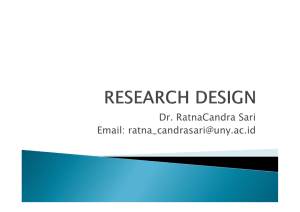 Dr. RatnaCandra Sari Email: