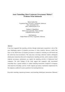 Asset Tunneling: Does Corporate Governance Matter? Evidence from Indonesia