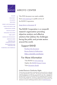 6 The RAND Corporation is a nonprofit from