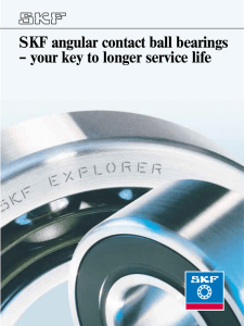 SKF angular contact ball bearings