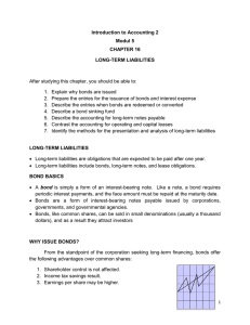 Introduction to Accounting 2 Modul 5 CHAPTER 16 LONG-TERM LIABILITIES