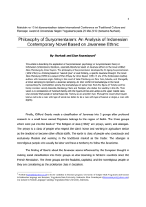 Philosophy of Suryomentaram: An Analysis of Indonesian  1