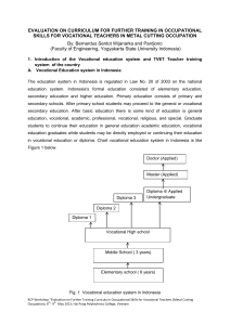 EVALUATION ON CURRICULUM FOR FURTHER TRAINING IN OCCUPATIONAL