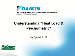 Understanding &#34;Heat Load &amp; Psychometric“ by Djunaidi HS