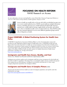 FOCUSING ON HEALTH REFORM