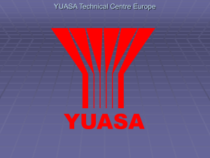 YUASA YUASA Technical Centre Europe