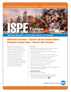 ISPE Tampa Conference