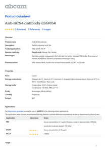 Anti-HCN4 antibody ab69054 Product datasheet 2 Abreviews 4 Images