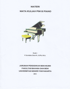 MATAKULIAH PIANO MATERI PIM III
