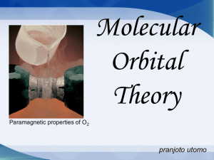 Molecular Orbital Theory pranjoto utomo