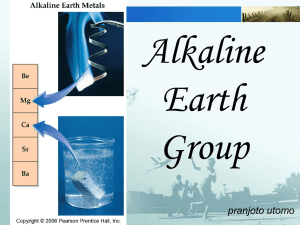 Alkaline Earth Group pranjoto utomo