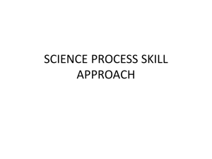 SCIENCE PROCESS SKILL APPROACH