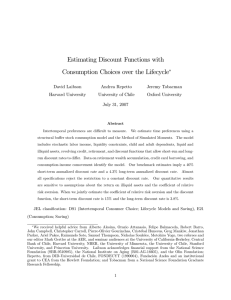 Estimating Discount Functions with Consumption Choices over the Lifecycle