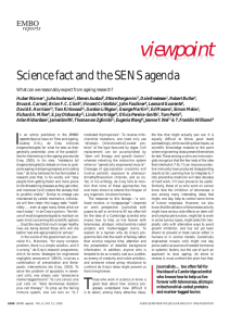 viewpoint Science fact and the SENS agenda