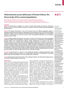 Articles Atherosclerosis across 4000 years of human history: the