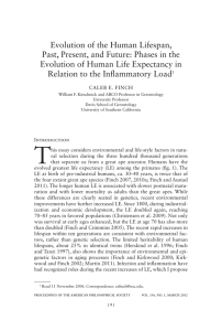 Evolution of the Human Lifespan, Evolution of Human Life Expectancy in
