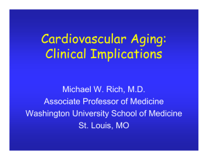 Cardiovascular Aging: Clinical Implications