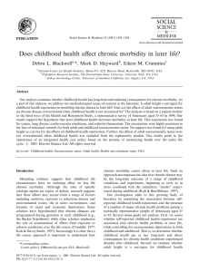 Does childhood health affect chronic morbidity in later life?
