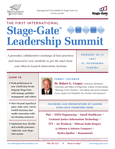 Stage-Gate Leadership Summit ®